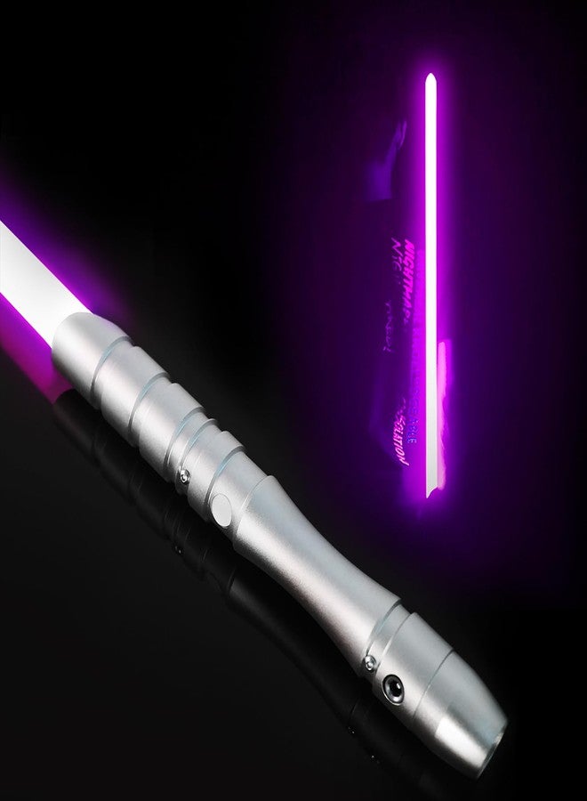 YDDSABER Dueling Lightsaber for Adults,Rechargeable Metal Hilt,4 Modes & Sounds Light Saber,Age 5 6 7 8 9 10 11 12 13 Toys for Kids,Cosplay,Family Days,Brithday Gift (Pinkish-Purple) - Image 1
